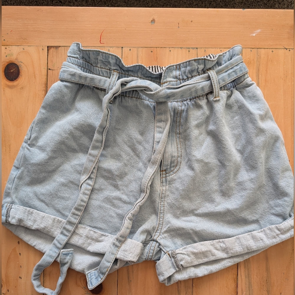 Wishlist Light Blue Denim with Striped Waistband